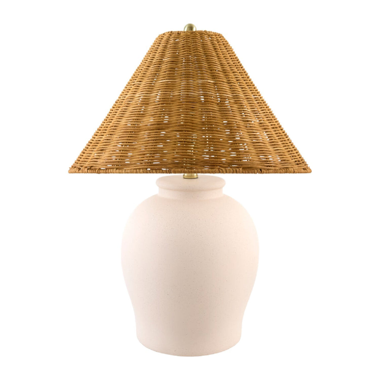 Modern European furniture - Rattan Empire Shade Table Lamp - www.oroa.com