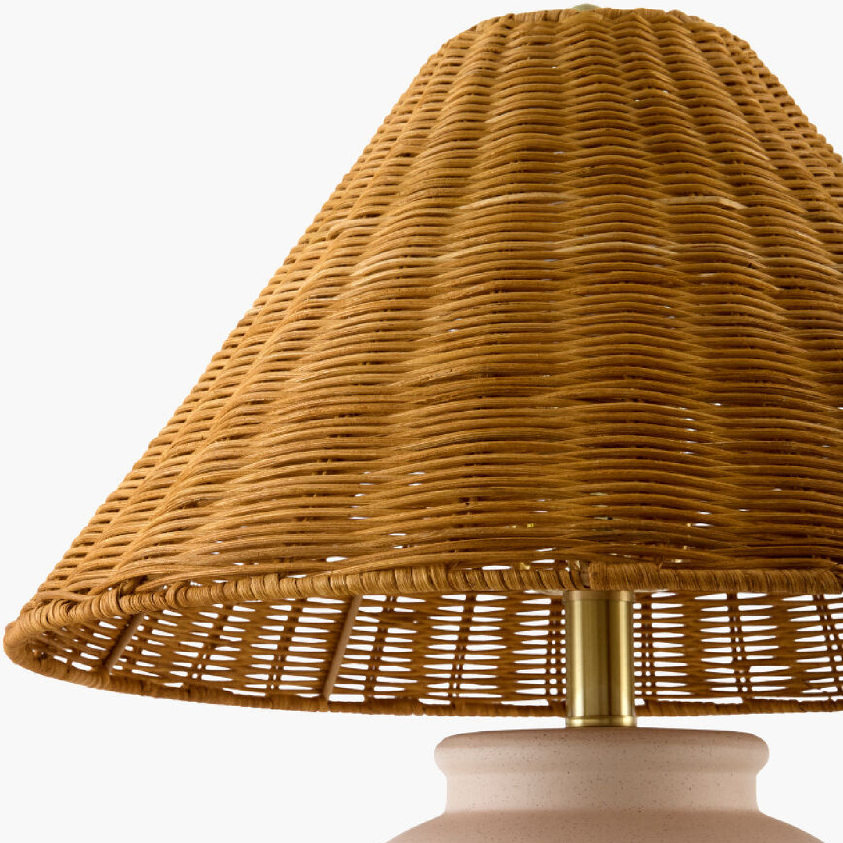 Modern European furniture - Rattan Empire Shade Table Lamp - www.oroa.com