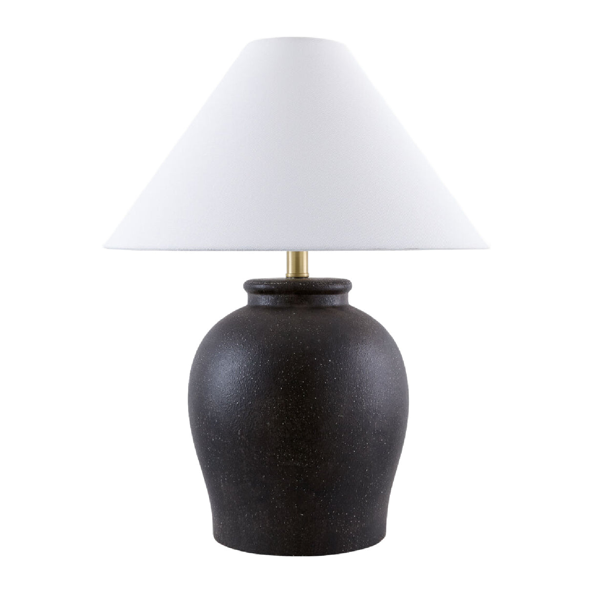 Ceramic White Linen Table Lamp | Oroa.com