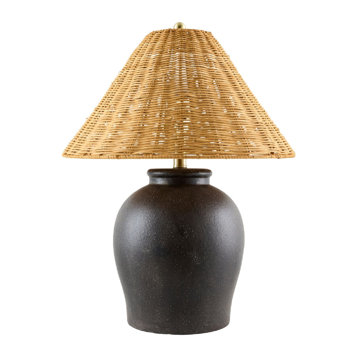 Modern European furniture - Rattan Empire Shade Table Lamp - www.oroa.com