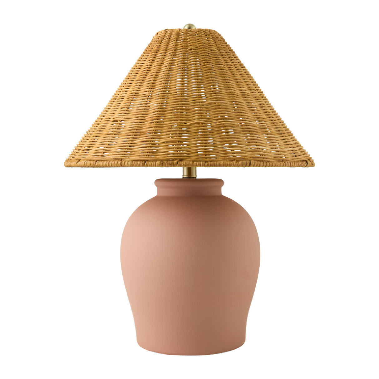 Modern European furniture - Rattan Empire Shade Table Lamp - www.oroa.com