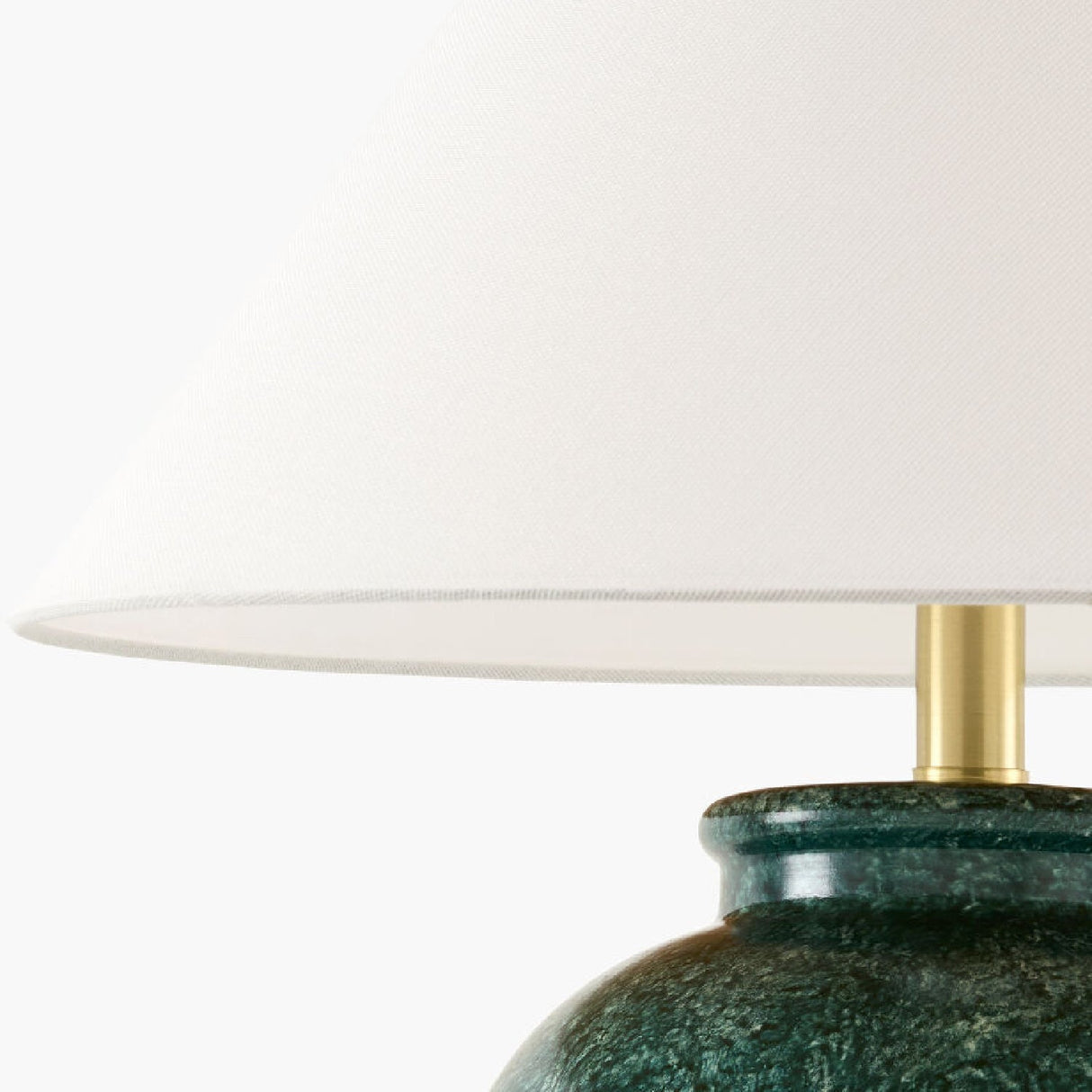 Modern European furniture - Ceramic White Linen Table Lamp - www.oroa.com