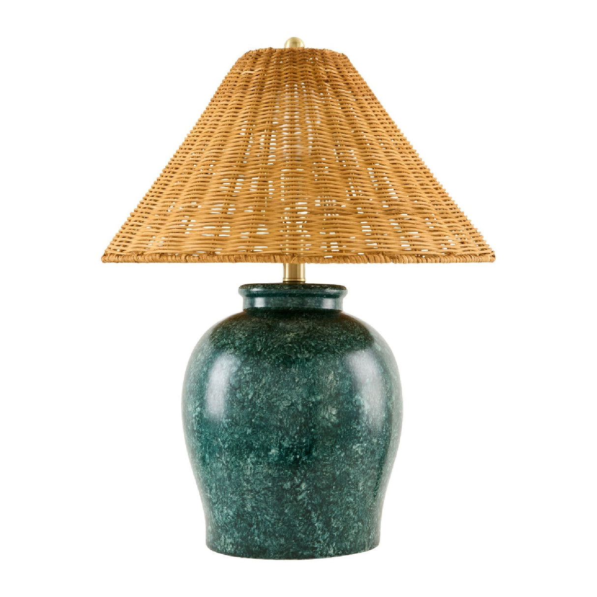 Modern European furniture - Rattan Empire Shade Table Lamp - www.oroa.com