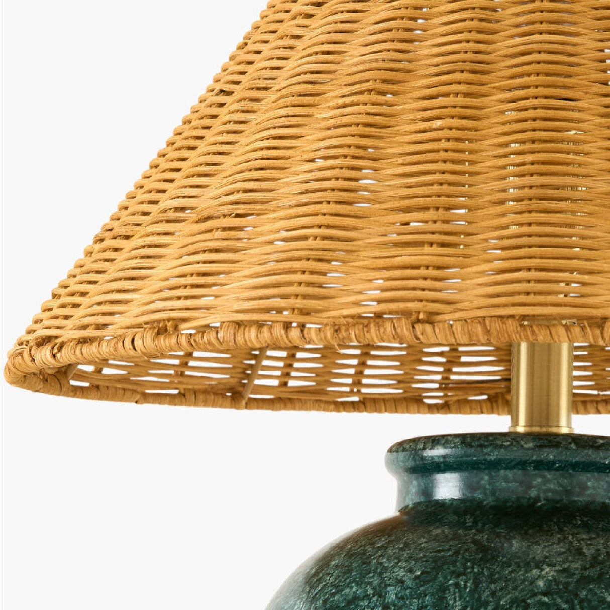 Modern European furniture - Rattan Empire Shade Table Lamp - www.oroa.com