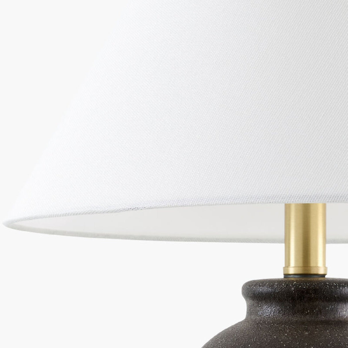Modern European furniture - White Linen Empire Table Lamp - www.oroa.com
