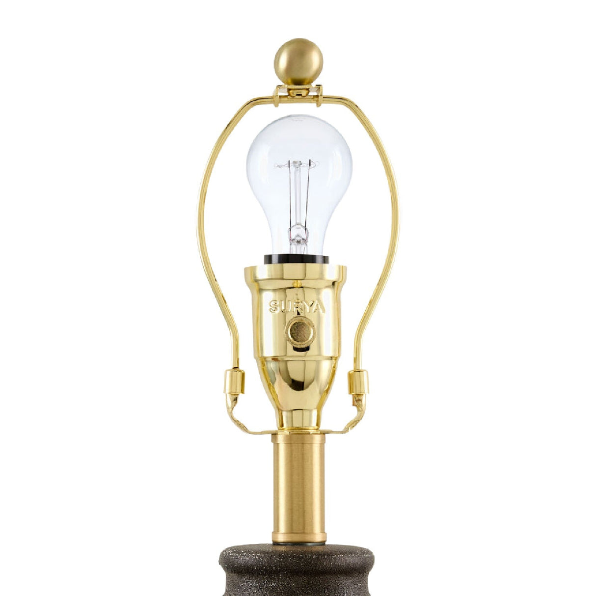 Modern European furniture - Brown Rattan Ceramic Table Lamp - www.oroa.com