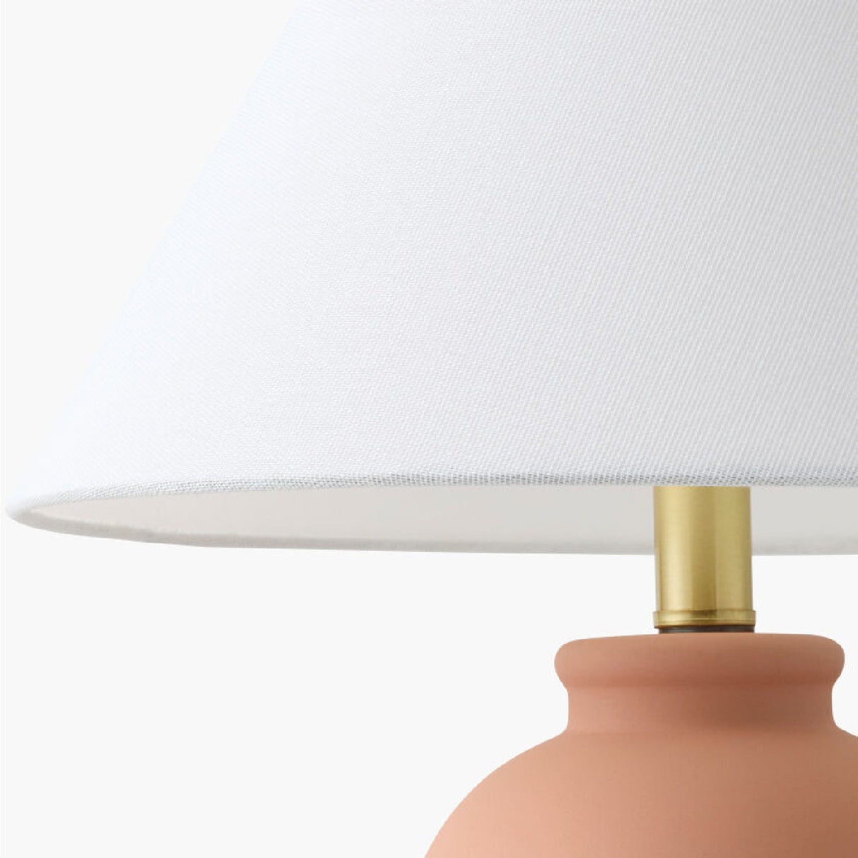 Modern European furniture - White Linen Empire Table Lamp - www.oroa.com