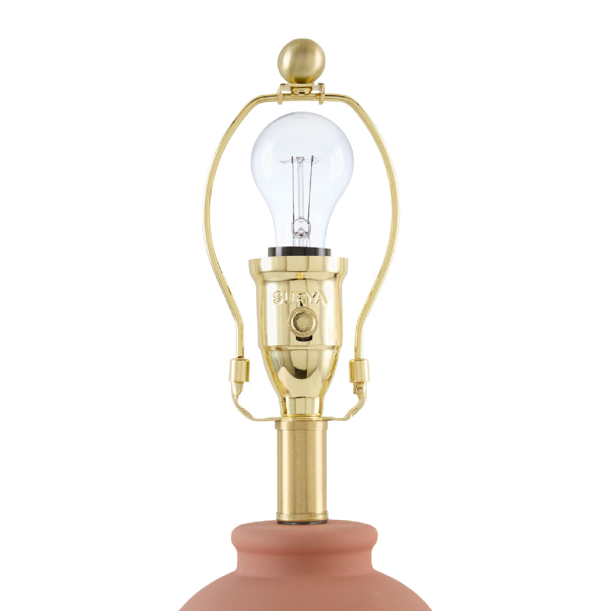 Modern European furniture - Brown Rattan Ceramic Table Lamp - www.oroa.com
