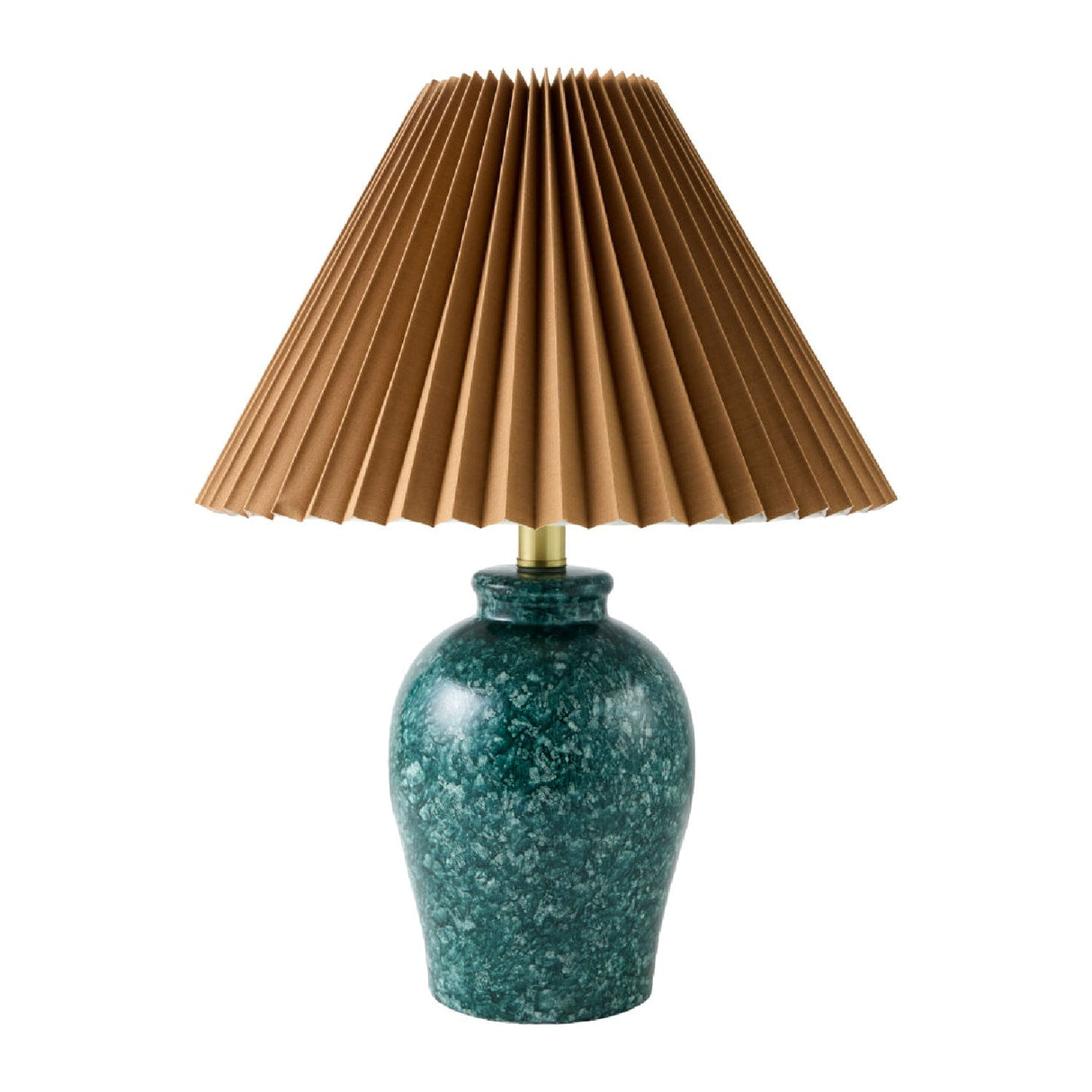 Modern European furniture - Brown Linen Pleated Table Lamp - www.oroa.com