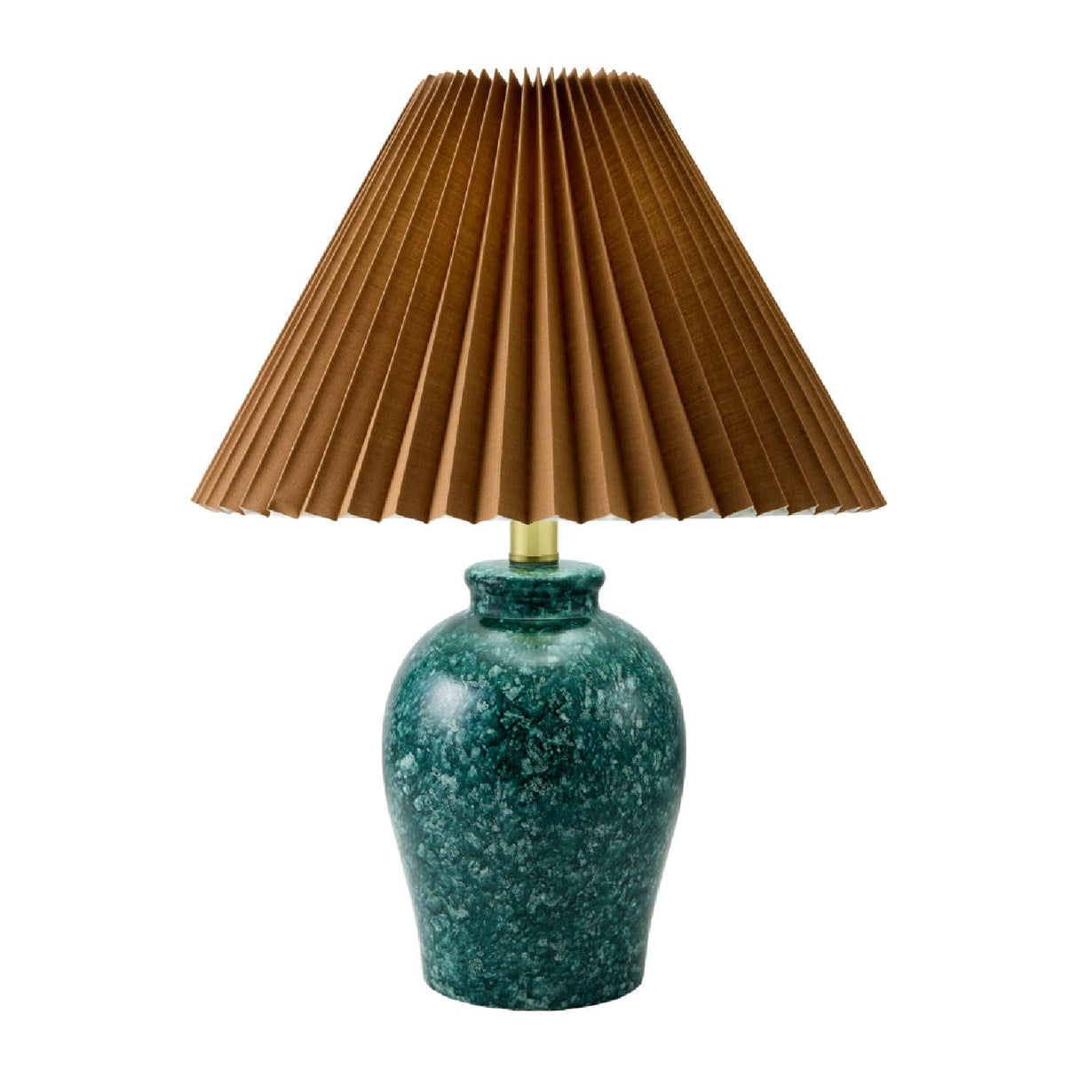 Modern European furniture - Brown Linen Pleated Table Lamp - www.oroa.com