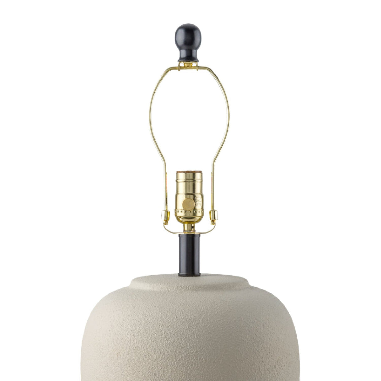 Modern European furniture - Ceramic Beige Linen Table Lamp - www.oroa.com