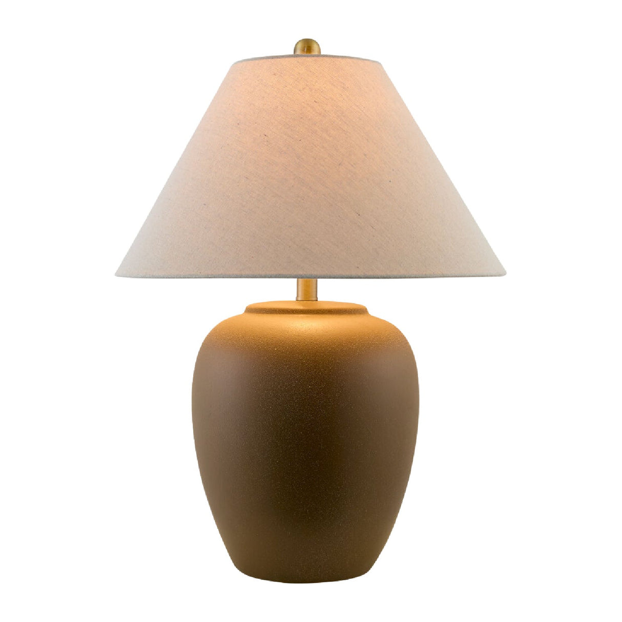 Modern European furniture - Ceramic Beige Linen Table Lamp - www.oroa.com
