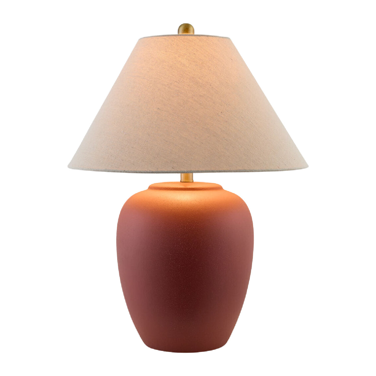 Modern European furniture - Ceramic Beige Linen Table Lamp - www.oroa.com