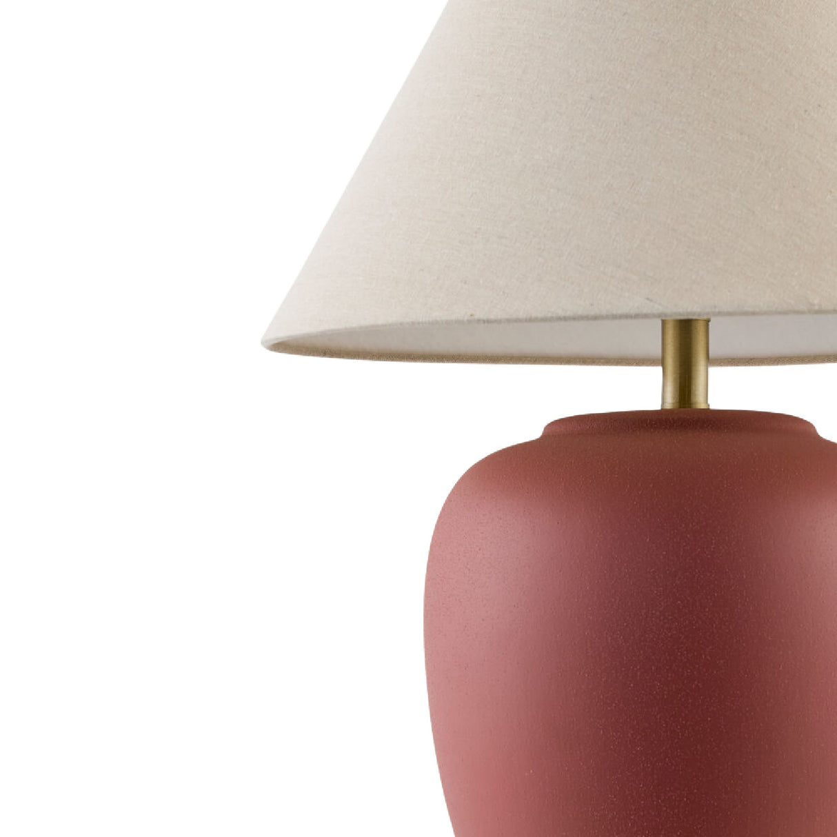 Modern European furniture - Ceramic Beige Linen Table Lamp - www.oroa.com