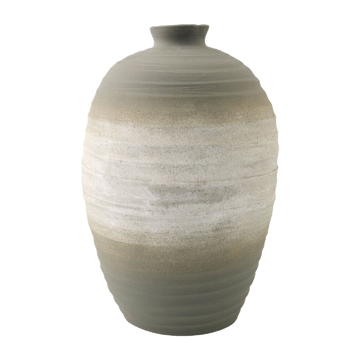 Modern furniture - Gray Glazed Ceramic Vase - www.oroa.com