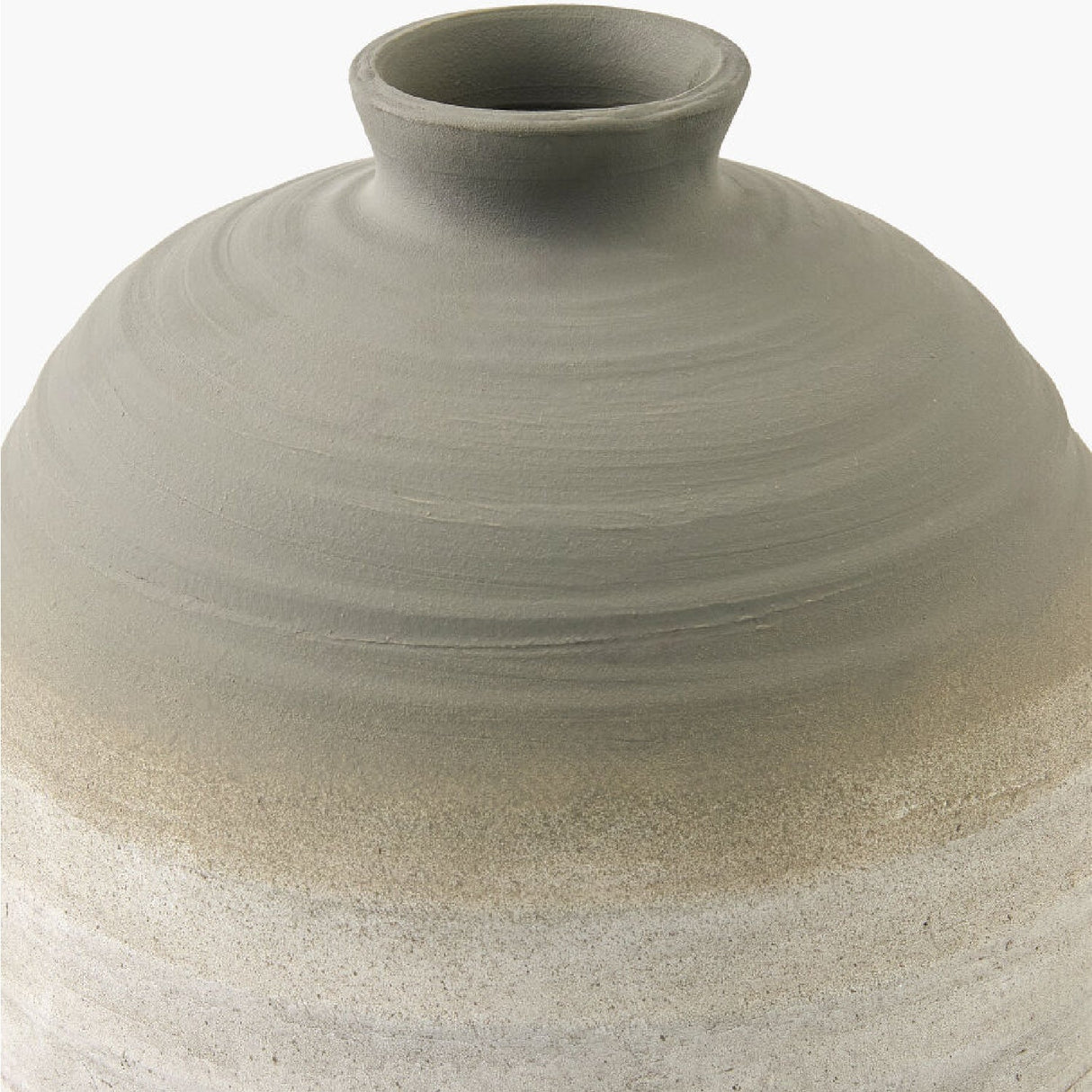 Modern furniture - Gray Glazed Ceramic Vase - www.oroa.com