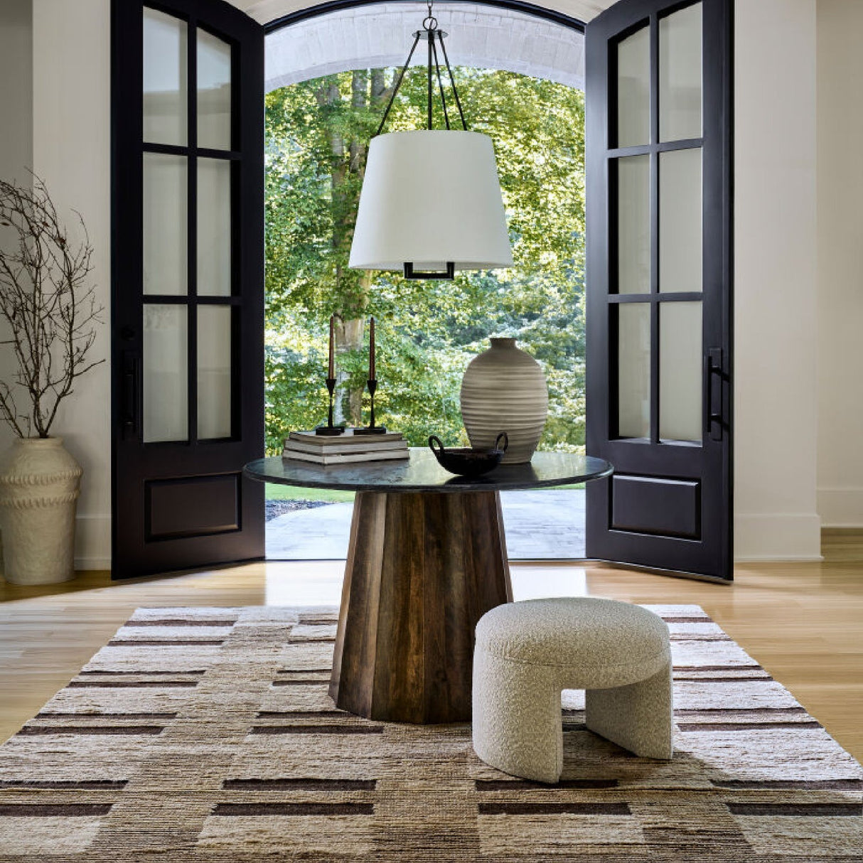Modern furniture - Gray Glazed Ceramic Vase - www.oroa.com