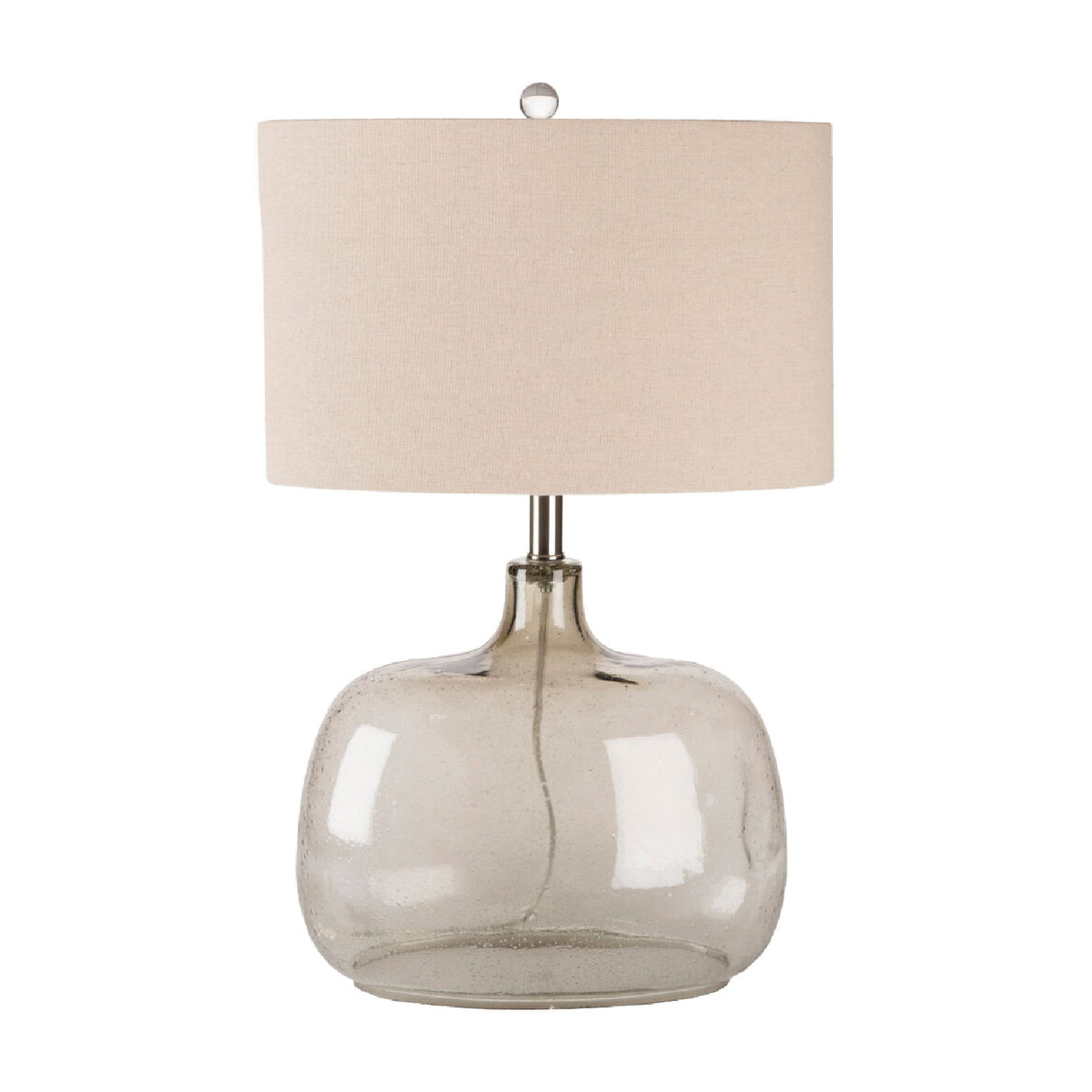 Modern European furniture - Gray Clear Glass Table Lamp - www.oroa.com
