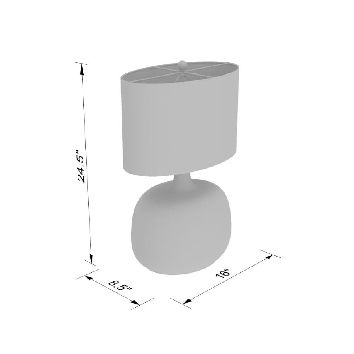 Clear Glass Table Lamp | Oroa.com