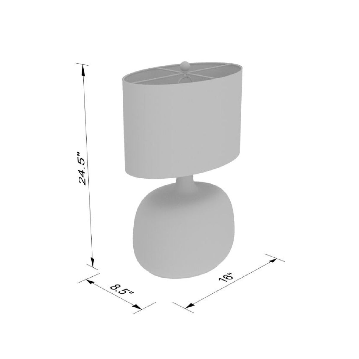 Modern European furniture - Clear Glass Table Lamp - www.oroa.com