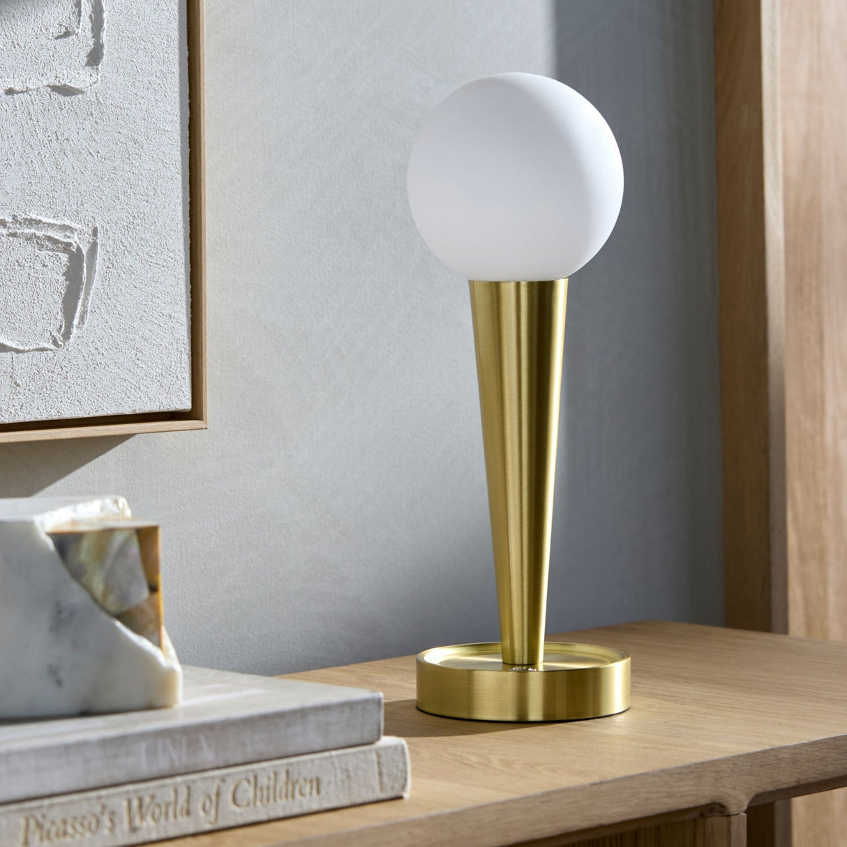 Modern European furniture - Conical Metal Accent Table Lamp - www.oroa.com