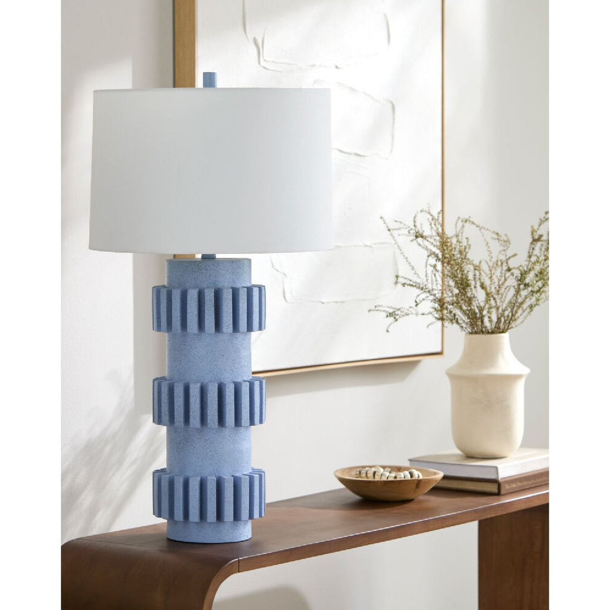 Modern European furniture - Modern Carved Accent Table Lamp - www.oroa.com