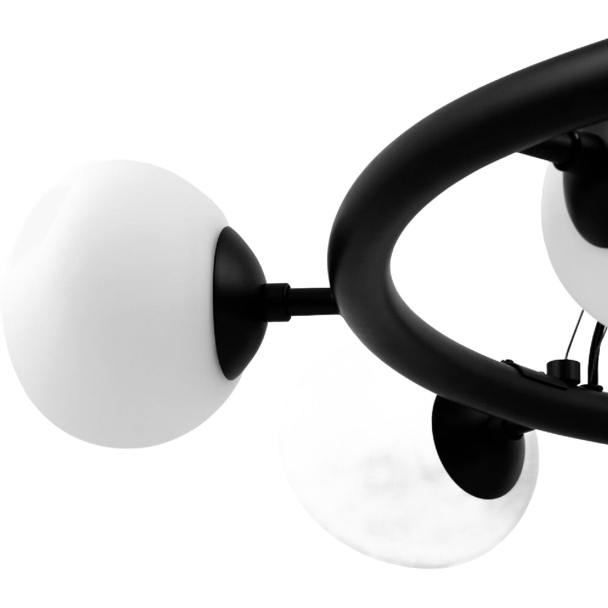 Modern European furniture - 9-Light White Glass Chandelier - www.oroa.com