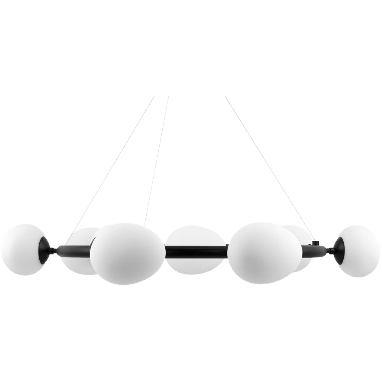 Modern European furniture - 9-Light White Glass Chandelier - www.oroa.com