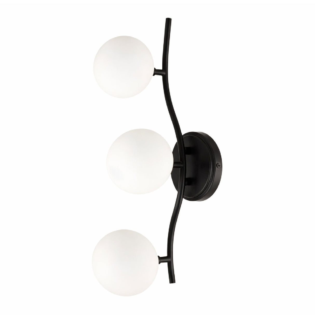 Modern European furniture - 3-Light White Glass Wall Lamp - www.oroa.com