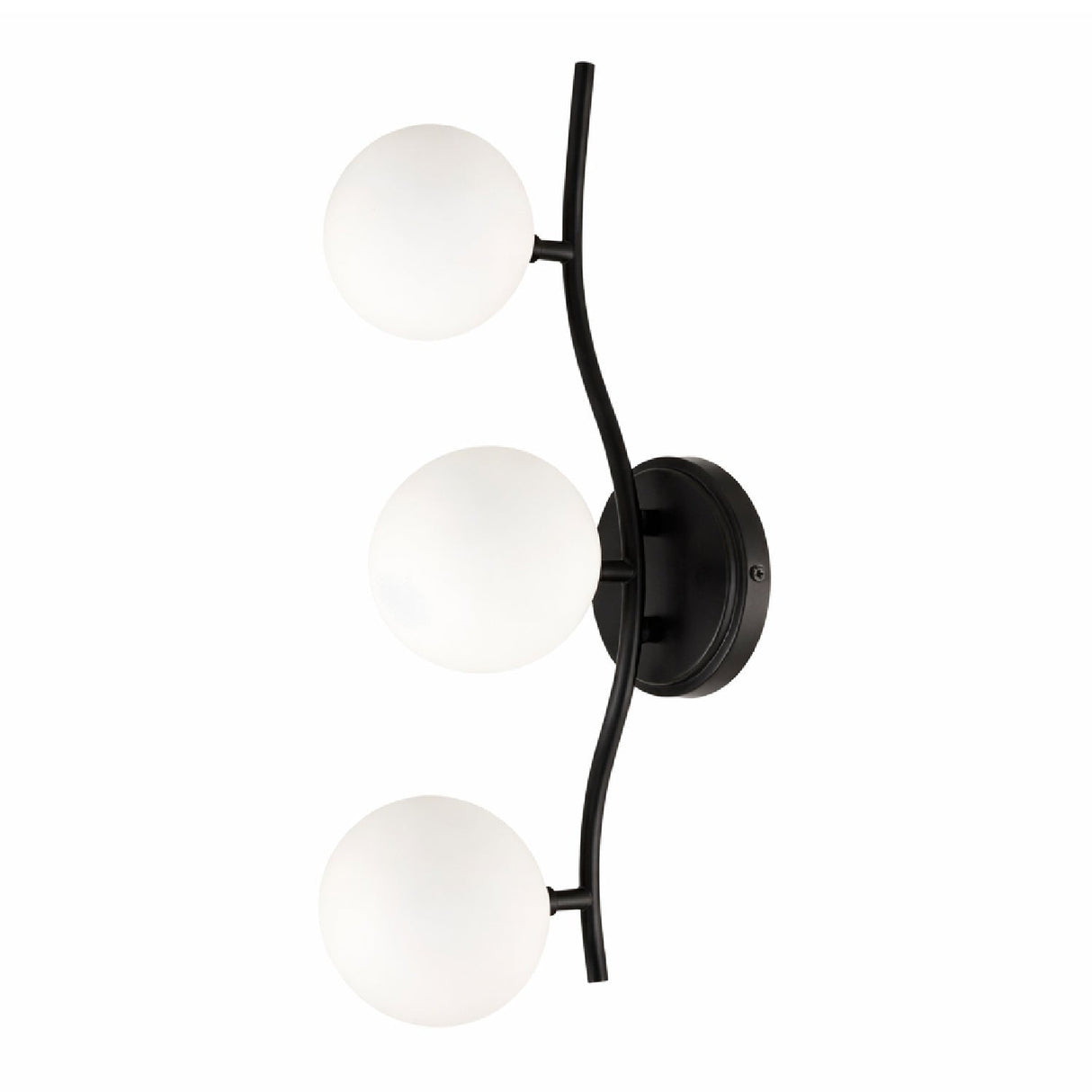 Modern European furniture - 3-Light White Glass Wall Lamp - www.oroa.com