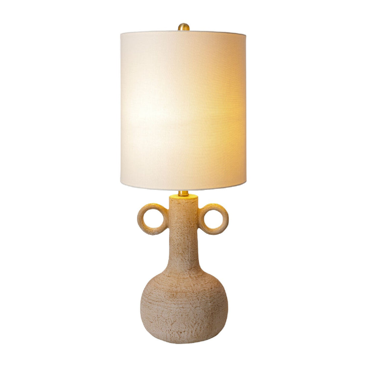 Modern European furniture - Beige Ceramic Accent Table Lamp - www.oroa.com