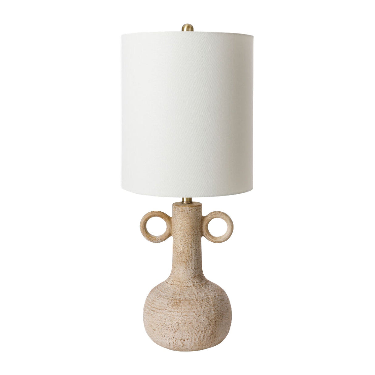 Modern European furniture - Beige Ceramic Accent Table Lamp - www.oroa.com