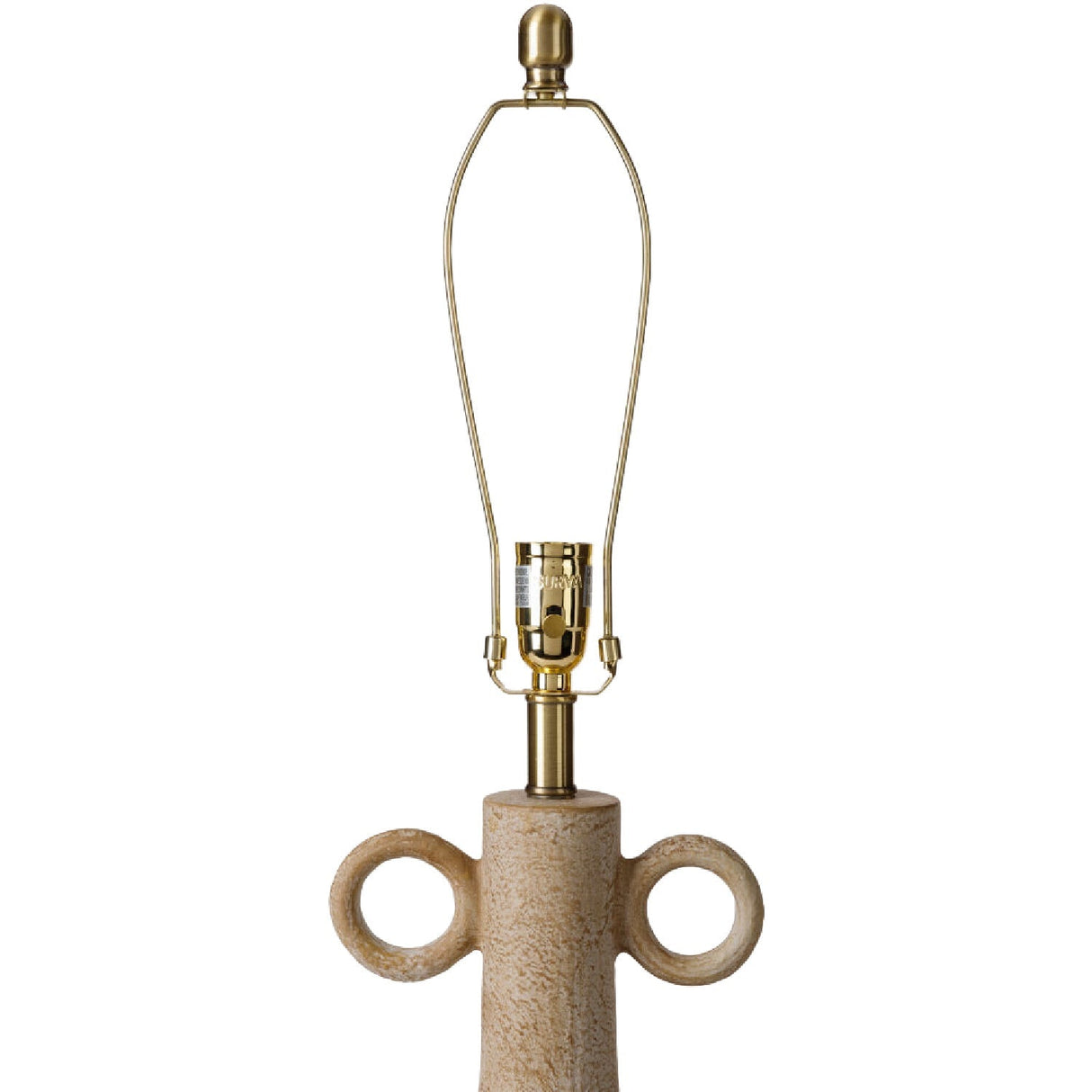 Modern European furniture - Beige Ceramic Accent Table Lamp - www.oroa.com