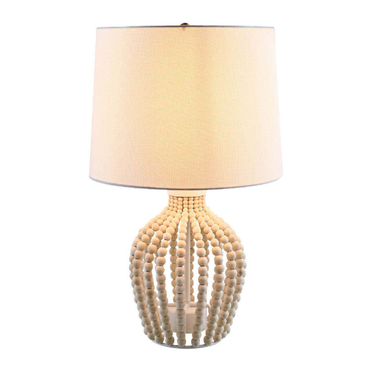 Modern European furniture - Wooden Beads Accent Table Lamp - www.oroa.com
