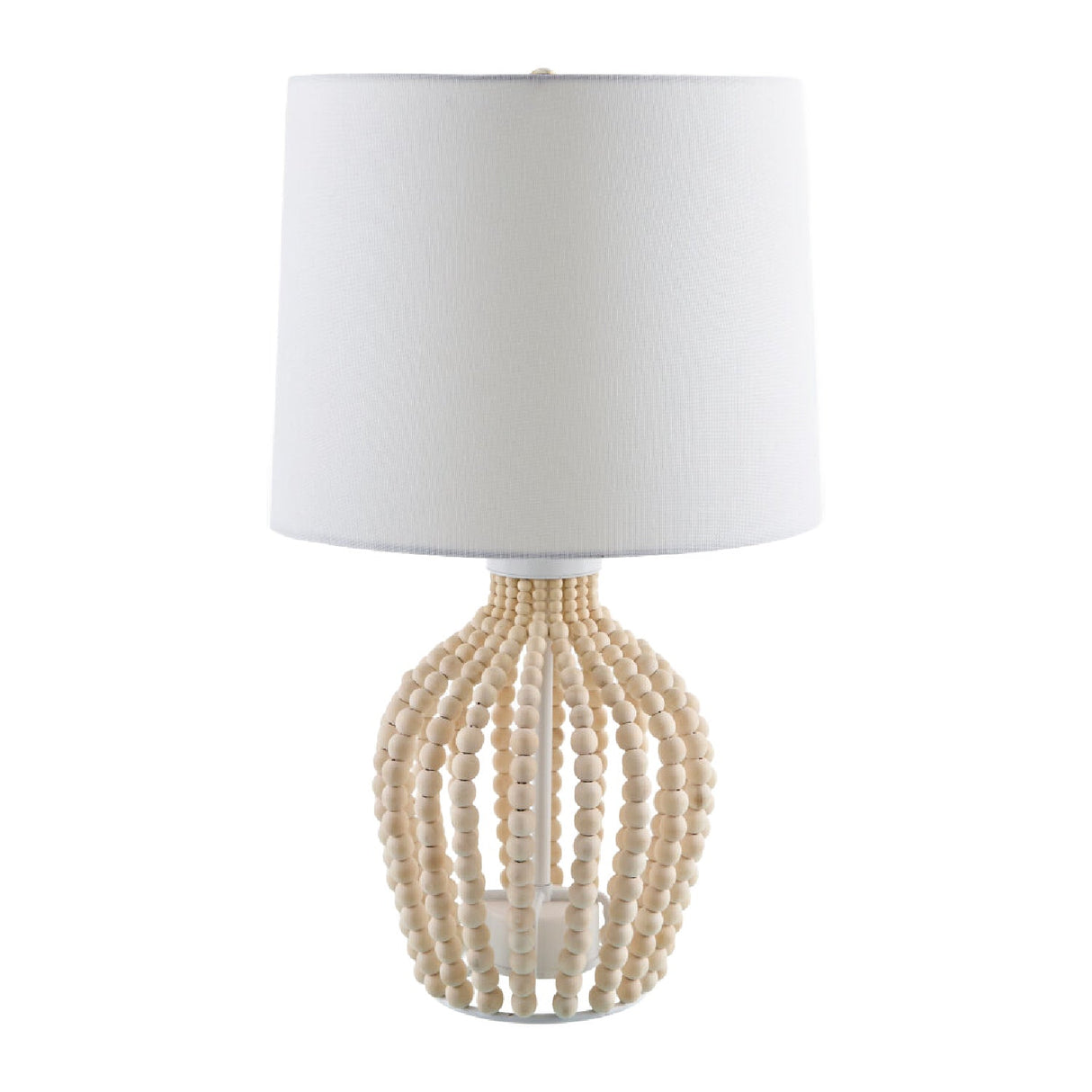 Modern European furniture - Wooden Beads Accent Table Lamp - www.oroa.com