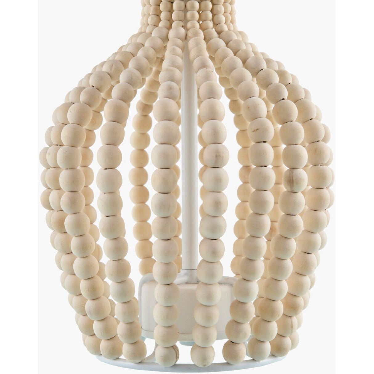 Modern European furniture - Wooden Beads Accent Table Lamp - www.oroa.com