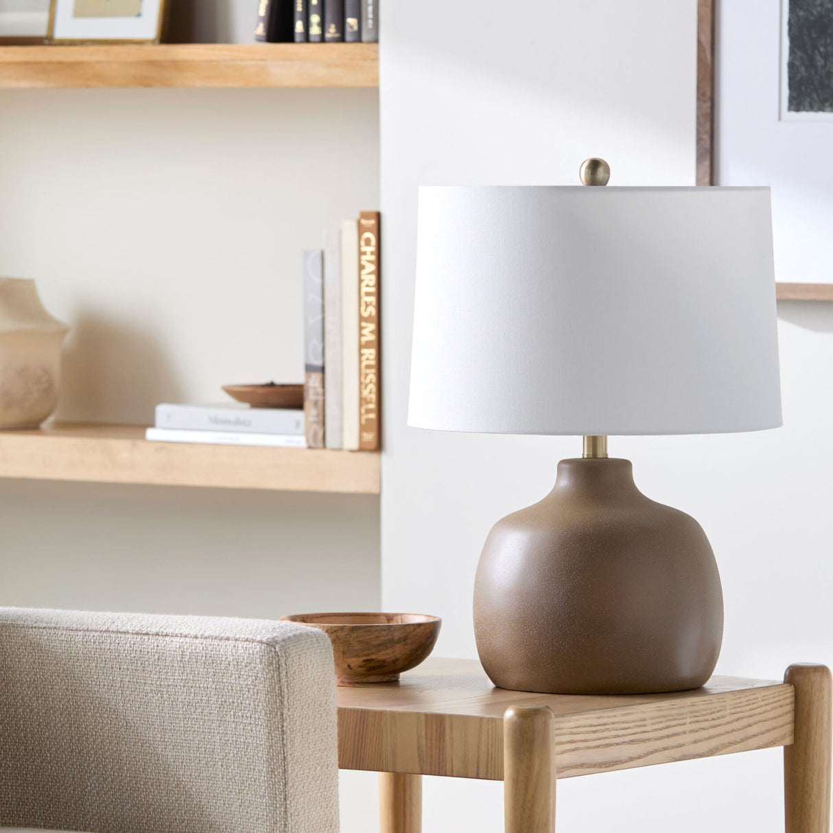 Modern European furniture - Hand-painted Base Accent Table Lamp - www.oroa.com