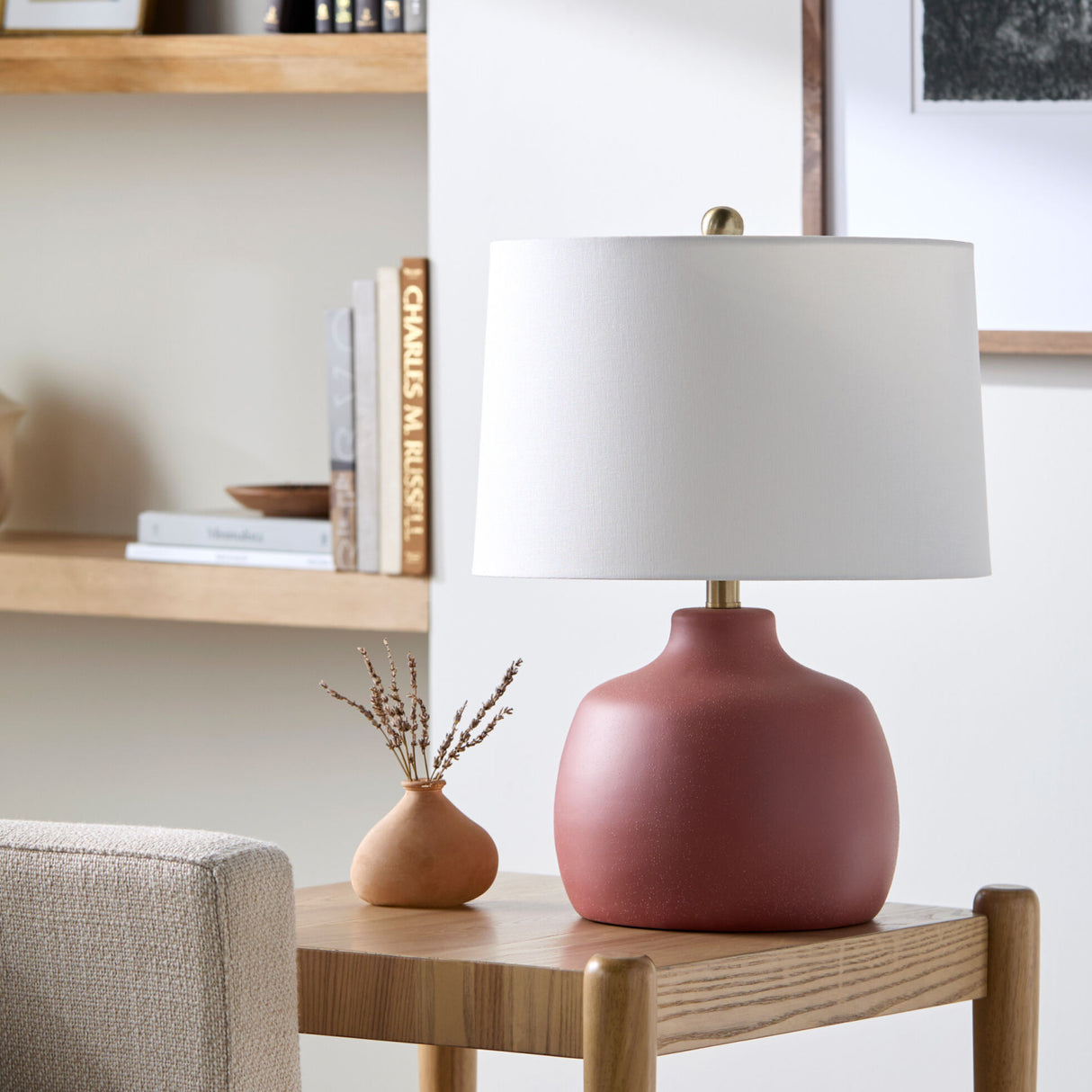 Modern European furniture - Hand-painted Base Accent Table Lamp - www.oroa.com