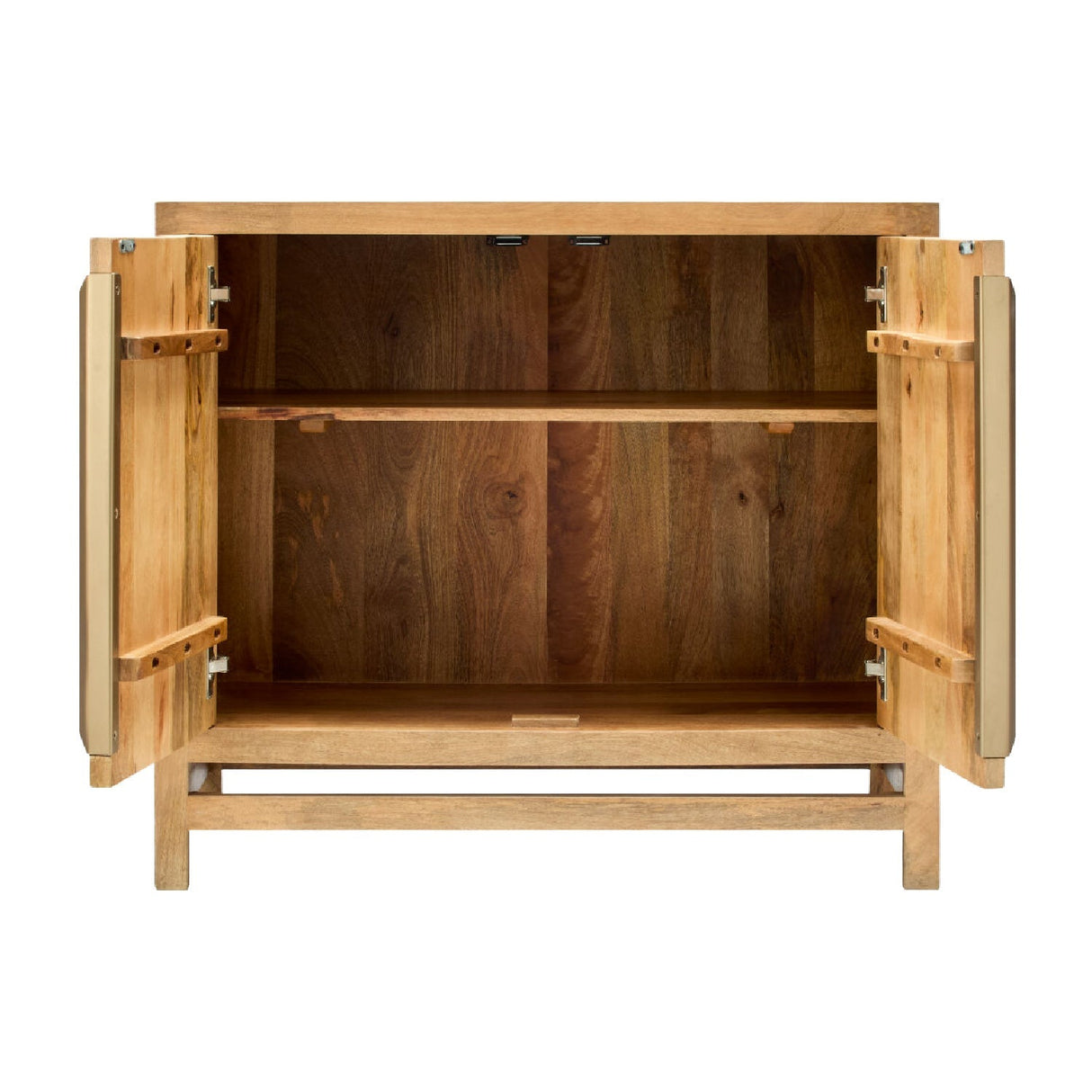 Modern furniture - Mango Wood 2-Door Cabinet - www.oroa.com