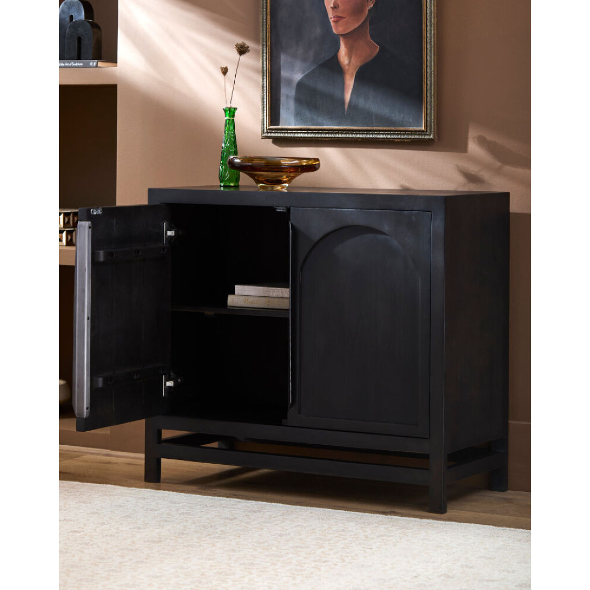 Modern furniture - Mango Wood 2-Door Cabinet - www.oroa.com