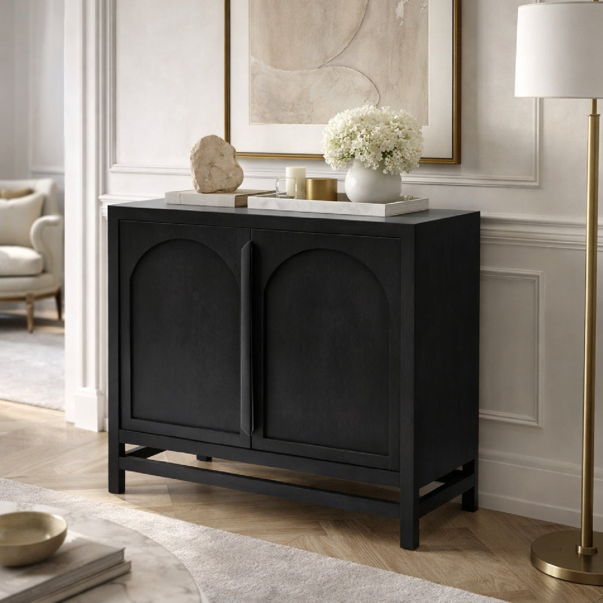 Modern furniture - Mango Wood 2-Door Cabinet - www.oroa.com