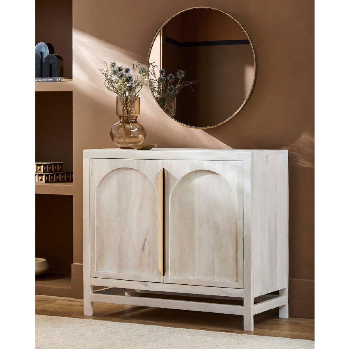 Modern furniture - Mango Wood 2-Door Cabinet - www.oroa.com