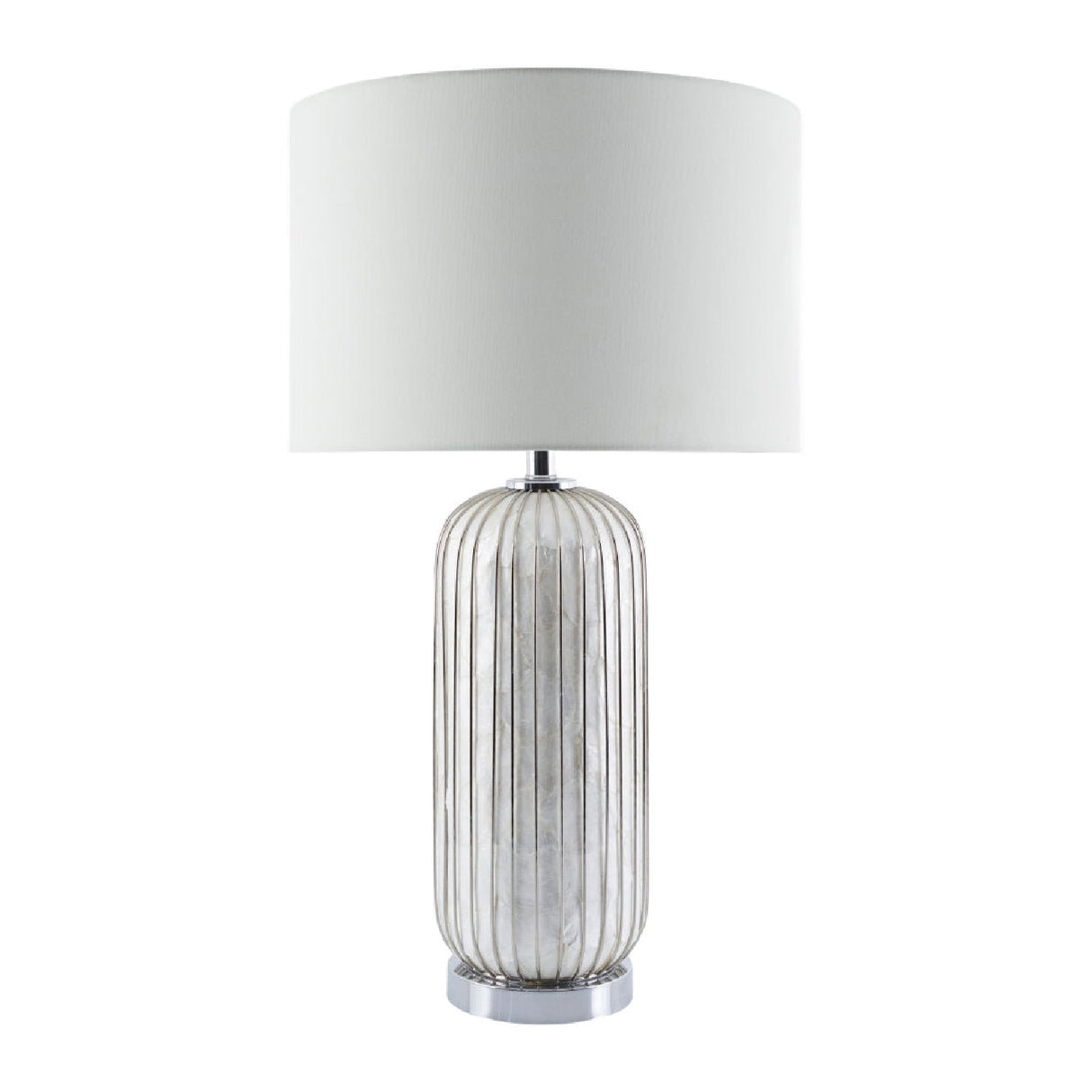 Modern European furniture - White Shell Accent Table Lamp - www.oroa.com