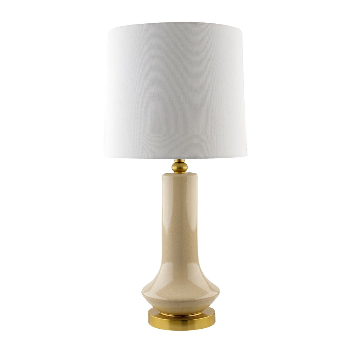 Modern European furniture - Distressed Cream Ceramic Table Lamp - www.oroa.com
