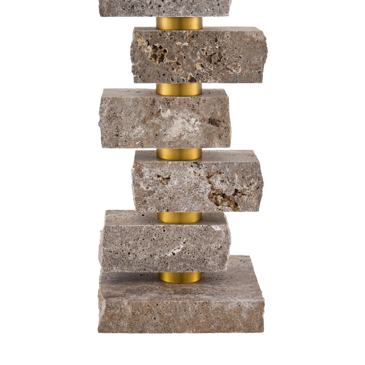 Modern European furniture - Organic Marble Stacked Table Lamp - www.oroa.com
