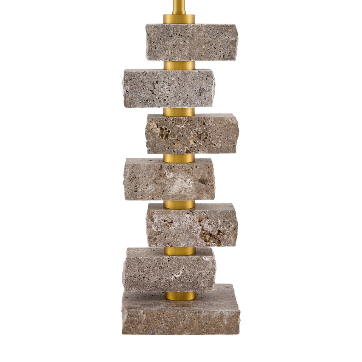 Modern European furniture - Organic Marble Stacked Table Lamp - www.oroa.com
