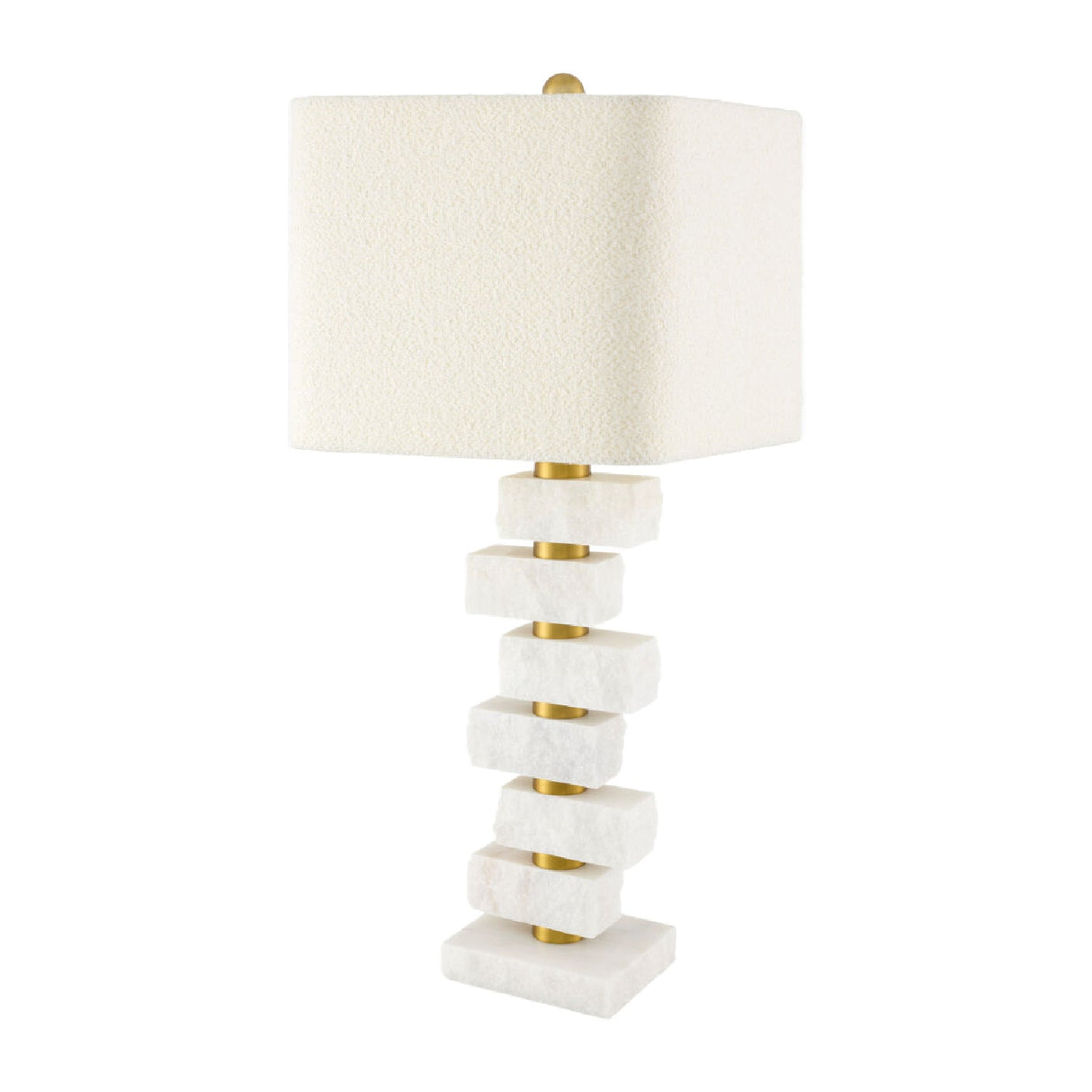 Modern European furniture - Organic Marble Stacked Table Lamp - www.oroa.com