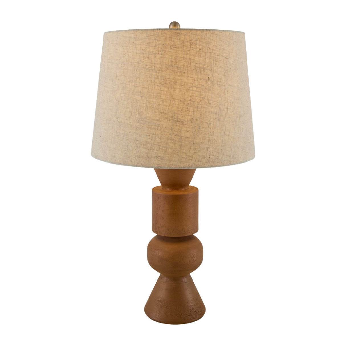 Modern European furniture - Brown Geometrical Accent Table Lamp - www.oroa.com