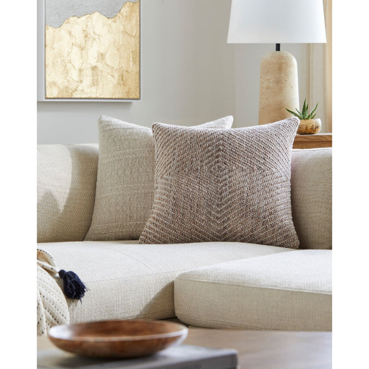 Modern European furniture - Woven Yarn Pillow - www.oroa.com