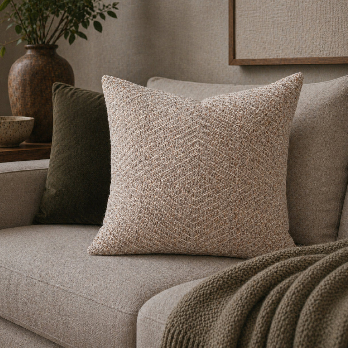 Modern European furniture - Woven Yarn Poly Insert Pillow - www.oroa.com